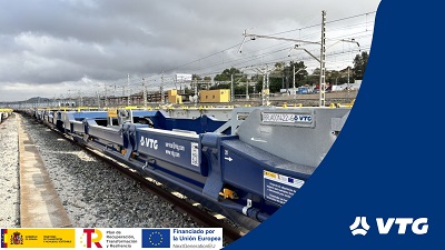 VTG recibe 399 nuevos vagones para reforzar el transporte intermodal en Espa�a
